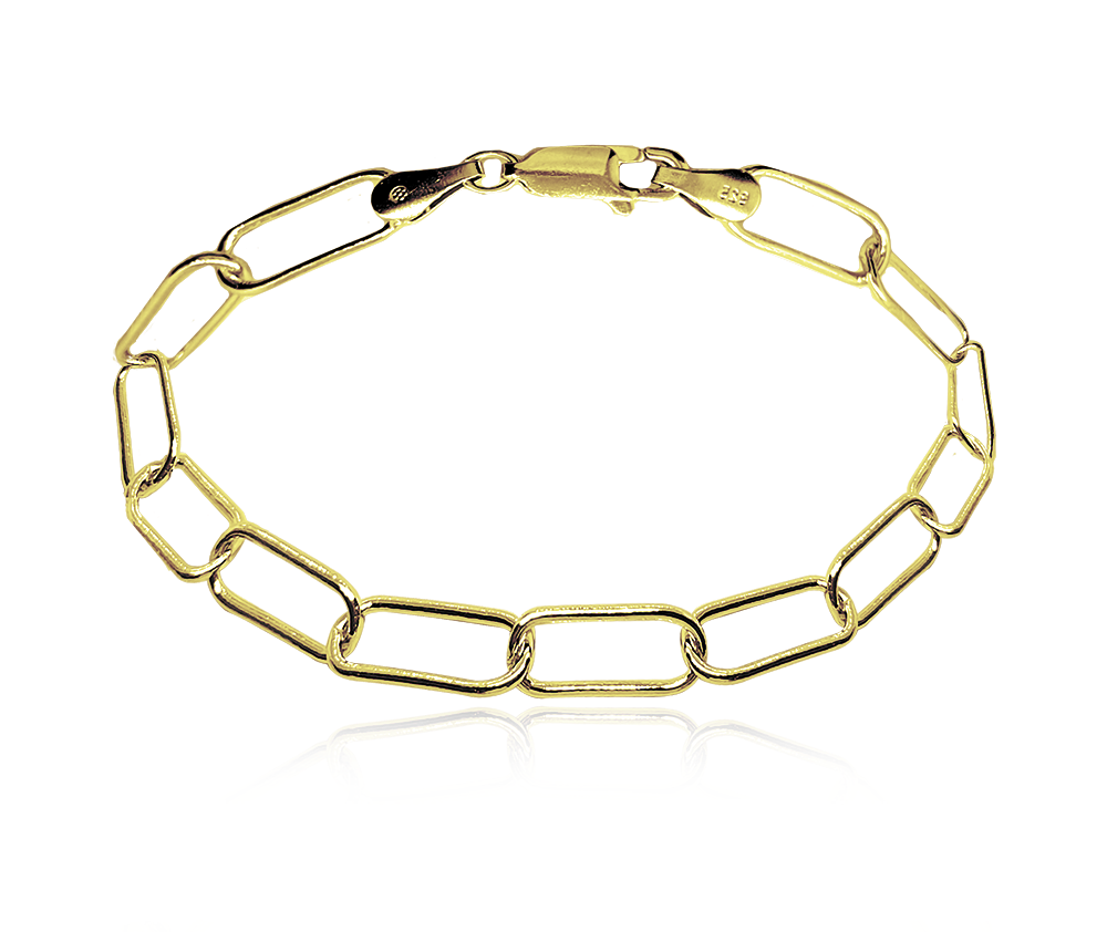 MINET Pozlacený stříbrný náramek v italském stylu JMAS0177GB17