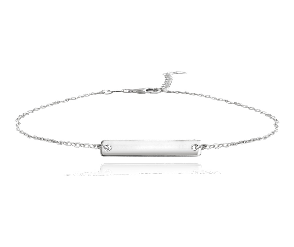 MINET JMAS8201SB18 Stříbrný náramek ENGRAVE - pro gravírování
