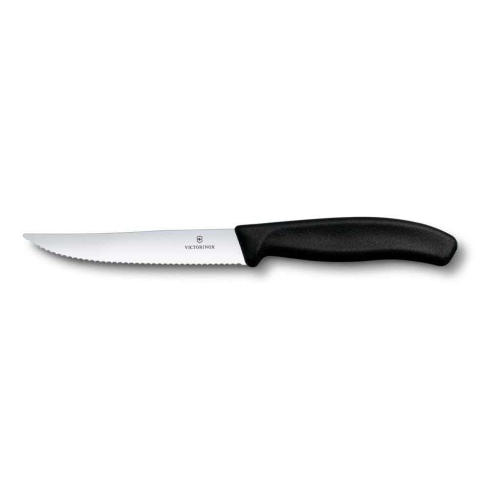 Nůž Victorinox Swiss Classic 6.7933 , steak & pizza knife, 12cm, wavy, black